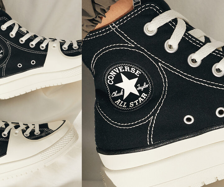 Converse All Star Hi Platform with ankle socks