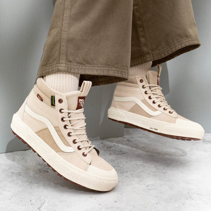 Beige Vans High Tops