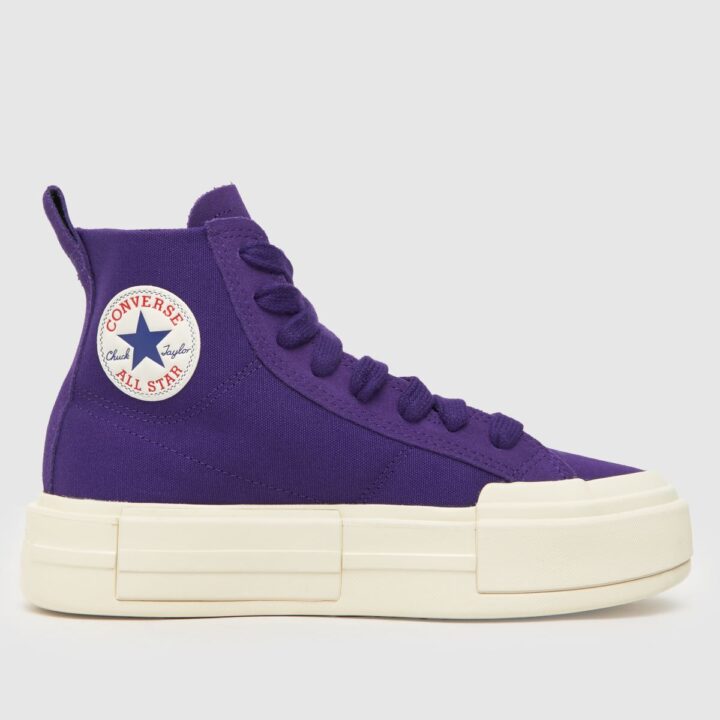 Purple High Top Platform Converse