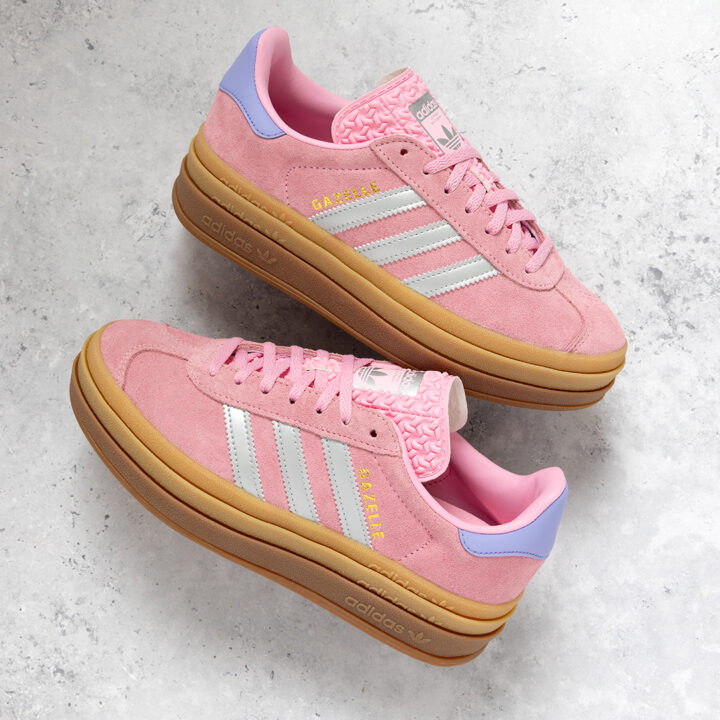 Pink Platform Adidas Gazelle