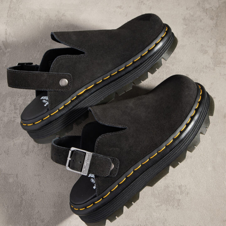 Black Dr. Martens Zebzag