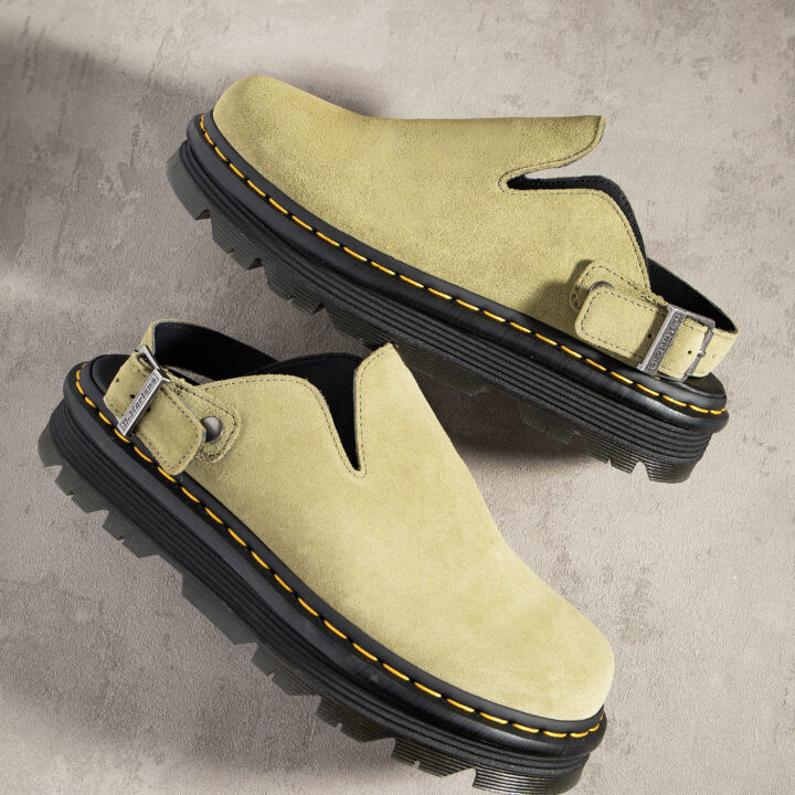 Green Dr. Martens Zebzag