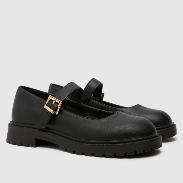 schuh
liza mary jane flat shoes in black