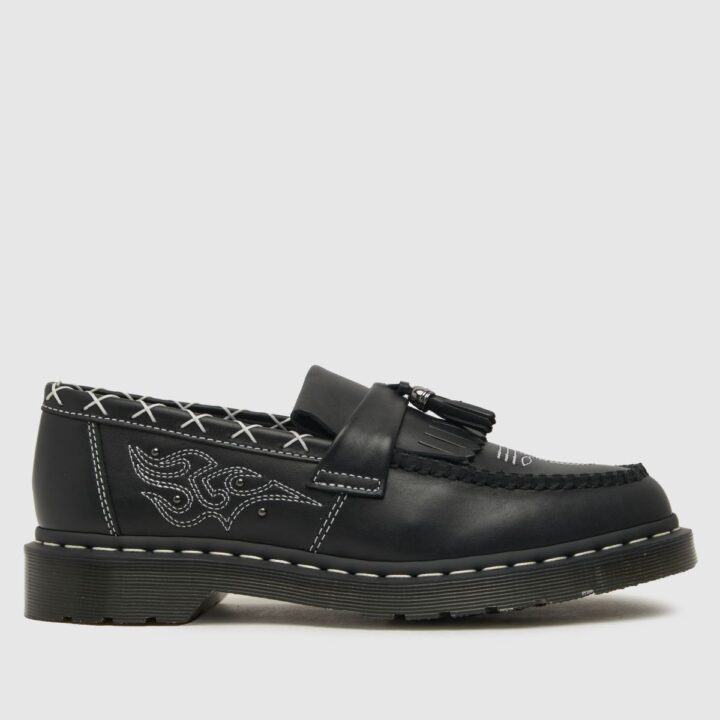 adrian gothic loafer black shoes