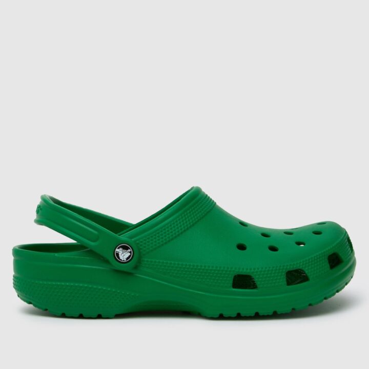 Crocs classic clogs in dark green