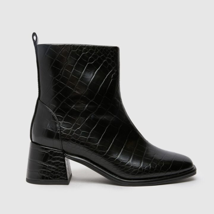 schuh bowie block croc boots,