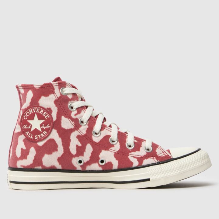 Converse All Star Hi Pink Print