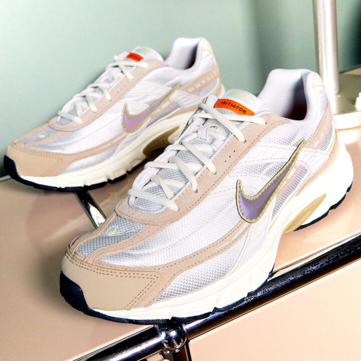 Nike Initiator trainer in beige multi.