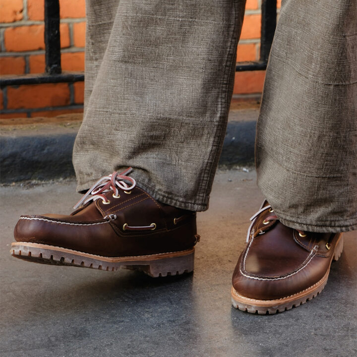 TIMBERLAND Classic 3 Eye Boat in brown.